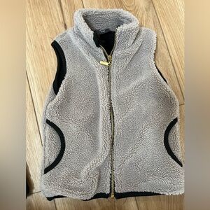 Little Bipsy Gray Sherpa Kids Vest, 18-24 month